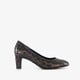 Dames pumps met panter dessin bruin zwart