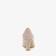 Dames pumps met glitters champagne