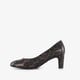 Dames pumps met panter dessin bruin zwart