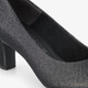 Dames pumps met glitters grijs