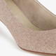 Dames pumps met glitters champagne