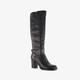 Hoge dames laarzen met hak zwart