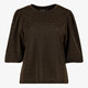 Dames party t-shirt goud zwart