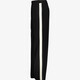 Dames wide leg broek met bies zwart