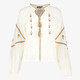 Boho dames blouse met kwastjes wit