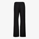 Dames wide leg broek met bies zwart