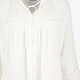 Dames blouse met strikkoordjes wit