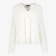 Dames blouse met strikkoordjes wit