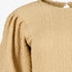 Dames top met pofmouwen beige