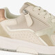 Dames sneakers beige goud