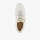 Comfort leren dames sneakers wit goud
