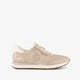 Comfort leren dames sneakers beige