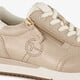Comfort leren dames sneakers beige