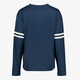 Dames baseballshirt met lange mouwen blauw