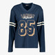 TwoDay dames baseballshirt met lange mouwen blauw