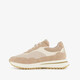 Suède dames sneakers beige