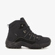 Leren dames wandelschoenen zwart