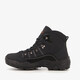 Leren dames wandelschoenen zwart