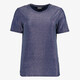 Dames top met glitters blauw
