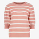 TwoDay dames trui met strepen roze wit