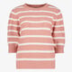 TwoDay dames trui met strepen roze wit
