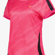 Dry dames voetbal T-shirt met print roze zwart