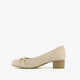 Dames pumps met H leest beige