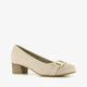 Dames pumps met H leest beige