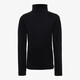 Kinder skipully met rollneck zwart
