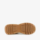 Leren dames sneakers met luipaardprint beige