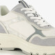 Leren dames sneakers met luipaardprint wit