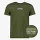 Unsigned heren T-shirt met backprint groen