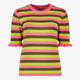 Twoday dames trui met strepen groen roze