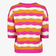 Twoday dames trui met strepen roze oranje