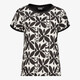 Dames T-shirt met print zwart wit