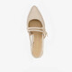 Slingbacks champagne goud
