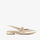 Slingbacks champagne goud