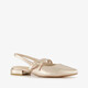Slingbacks champagne goud