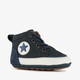 Leren babyschoenen donkerblauw