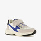 Leren jongens sneakers grijs blauw