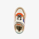 Leren jongens sneakers oranje blauw