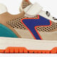 Leren jongens sneakers oranje blauw