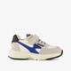 Leren jongens sneakers grijs blauw