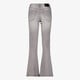 Dames flared jeans lichtgrijs