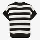 Dames spencer met strepen zwart wit