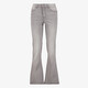 Dames flared jeans lichtgrijs