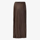 Dames maxi rok bruin