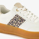 Dames sneakers met luipaardprint wit