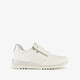 Dames sneakers met rits en veter wit