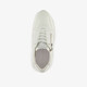 Dames sneakers met rits en veter wit